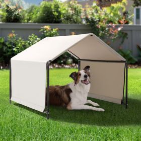 4*4*3.3FT Dog Tent Creamy White