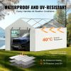 VEVOR Carport Replacement Canopy Cover Side Wall 10 x 20 ft, Garage Tent Shelter Tarp Heavy-Duty Waterproof & UV Protected