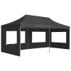 Professional Folding Party Tent with Walls Aluminum 19.7'x9.8' Anthracite