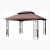 13x10 Outdoor Patio Gazebo Canopy Tent With Ventilated Double Roof And Mosquito net(Detachable Mesh Screen On All Sides),Suitable for Lawn, Garden