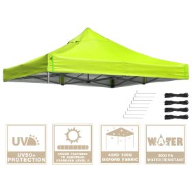 9.6ft*9.6ft EZ Canopy Gazebo Top Replacement Green Glow