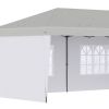 10' x 20' Pop Up Canopy party Tent with 4 Sidewalls , White-AS