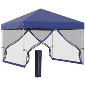 10' x 10' Pop Up Canopy Tent-Blue