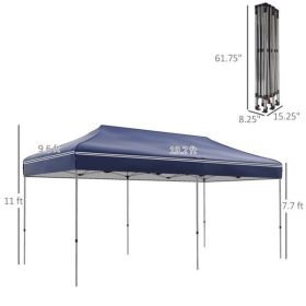 Pop Up Canopy Tent-Dark Blue