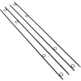 Rebar stake with loop 4pcs Grip Rebar 5/8x 55.5 Inch Steel Durable Heavy Duty Tent Canopy Ground Stakes with Angled Ends and 1 Inch Loops for Campsite