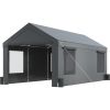 VEVOR Carport, Heavy Duty 10x20ft Car Canopy, Outdoor Garage Shelter with Removable Sidewalls, Roll-up Ventilated Windows & Door