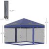 10' x 10' Pop Up Canopy Tent-Blue