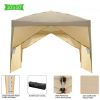 3 x 3m Two Doors & Two Windows Practical Waterproof Right-Angle Folding Tent Khaki