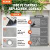 VEVOR Carport Replacement Canopy Cover Side Wall 13 x 20 ft, Garage Tent Shelter Tarp Heavy-Duty Waterproof & UV Protected