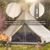 Outsunny 10-Person Yurt Tent Glamping Bell Tent with Spacious Interior, Breathable Waterproof Design, for Family Outdoor Camping, 16' x 16' x 10'