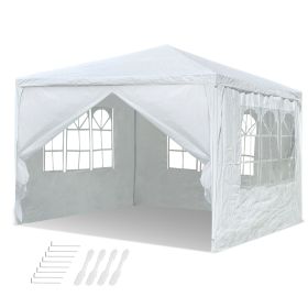 3*3m Gazebo/Wedding Tent w/4 Side Wall (Color: as picture)