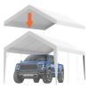 VEVOR Carport Replacement Canopy Cover 10 x 20 ft, Garage Top Tent Shelter Tarp Heavy-Duty Waterproof & UV Protected