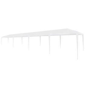 Party Tent 9.8'x39.4' PE White (Color: White)