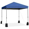 8 x 8 Feet Outdoor Pop-up Canopy Tent with Portable Roller Bag and Sand Bags