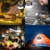 LED Solar Camping Light USB Rechargeable Bulb Outdoor Tent Lamp Portable Lantern Night Emergency Bulb Flashlight BBQ Hiking Tool