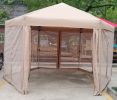 13 Ft. W x 13 Ft. D x 9.2ft Pop-Up Gazebo Tent Outdoor Canopy Hexagonal Canopies Gazebos & Pergolas 6 Sided for Patio Garden Backyard Sun Shelter BBQ